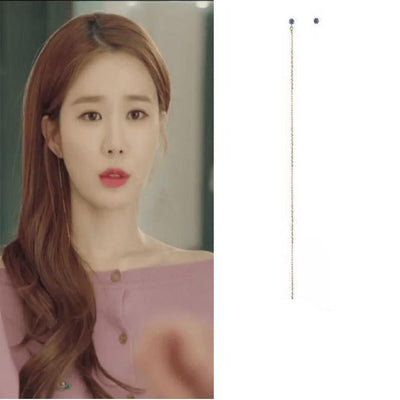 Jewelry from Kdrama Touch Your Heart Yoo In Na Inspired Asymmetric Earrings